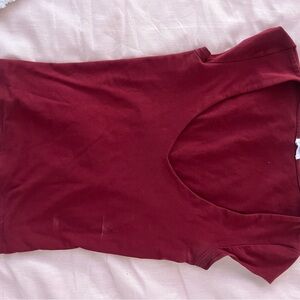 Women's Burgundy Top